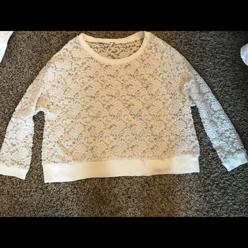 Free People Lace Sweater